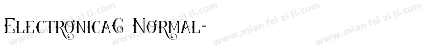 ElectronicaC Normal字体转换